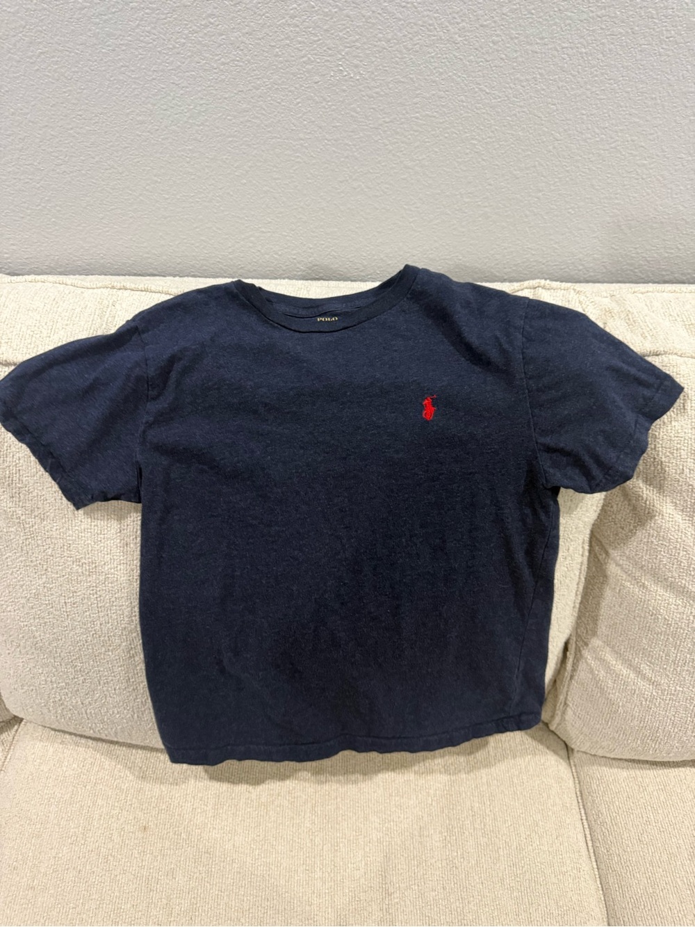 Polo by Ralph Lauren Navy Tee with Red Pony Logo